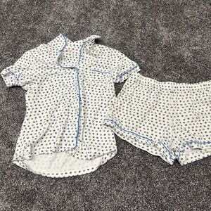 Roller Rabbit White and Blue Pajama Set